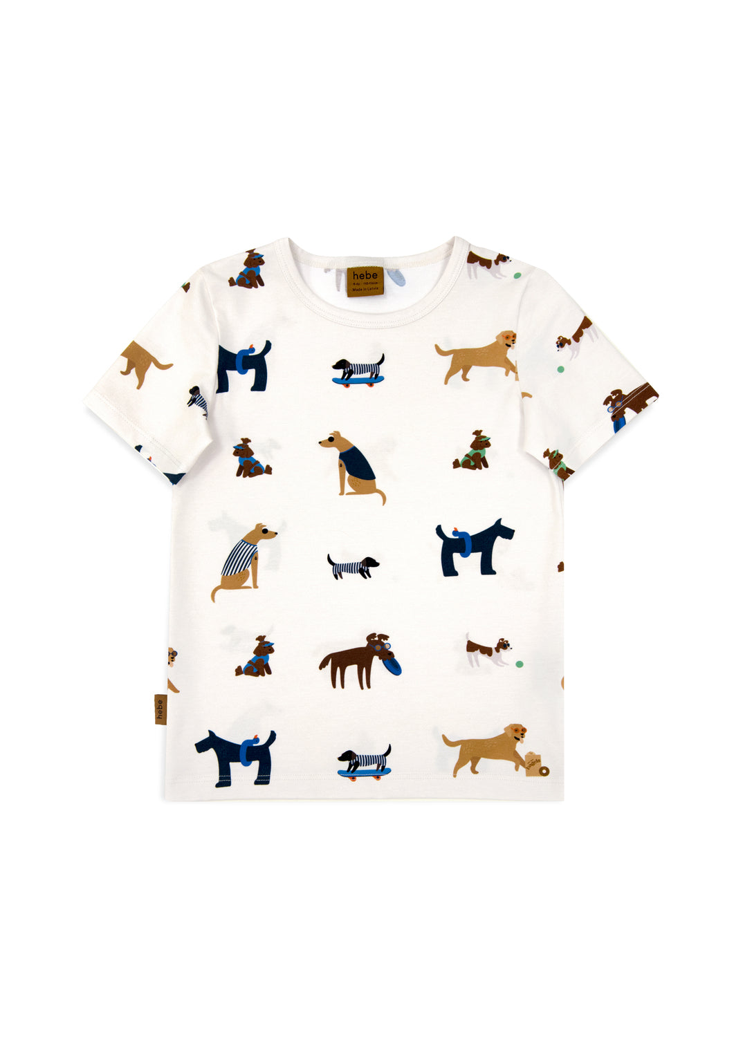 Lightweight and breathable cotton kids t-shirt with a dogs print, the best kids T-shirts. Whole family matching t-shirts, Daddy and me and Mini Me fashion.