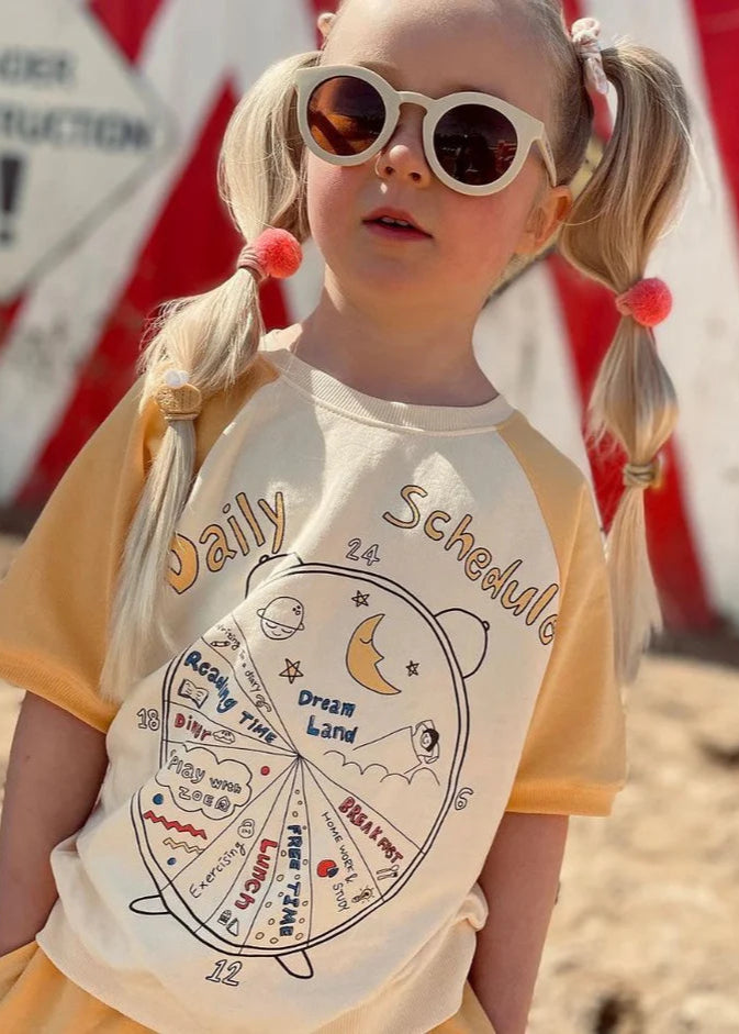 Sustainable kids round sunglasses in white colour by Grech & Co is featured in an eco-friendly/non-toxic break-resistant material at MiliMilu Lifestyle.