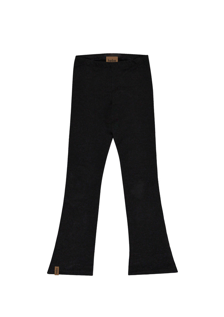 The girl's black flares are comfortable, easy to wear and right into fashion. Made from extra soft fabric, they are thicker and perfect for cooler weather, clothing that is practical and easy to wear. Shop kids clothing online in Hong Kong and Singapore. Cool and practical kids gifts and Christmas presents online.