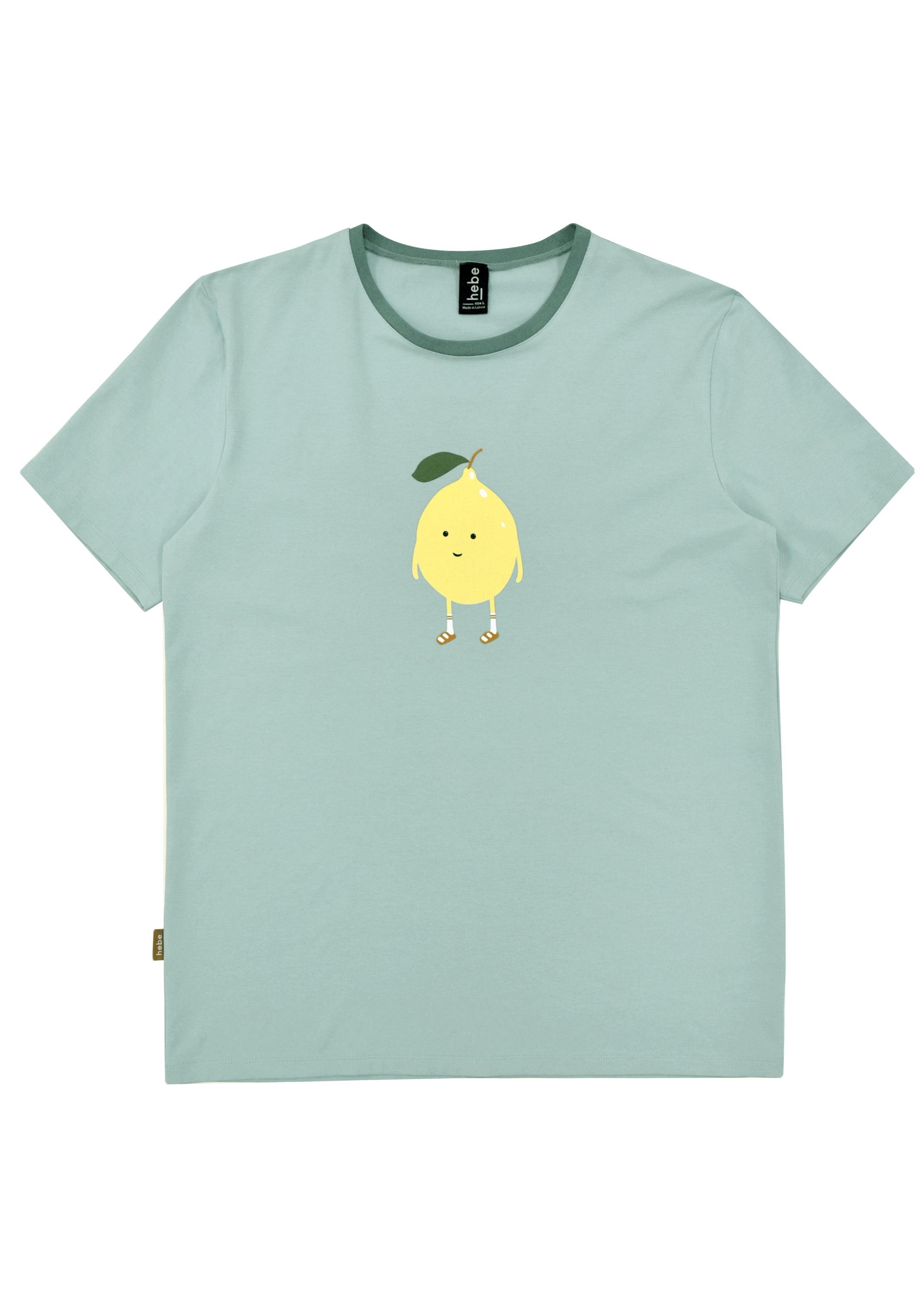 A breathable organic cotton men's T-shirt with lemon print is comfortable, practical and stylish. Mini Me and whole fmaily matching T-shirts are available.