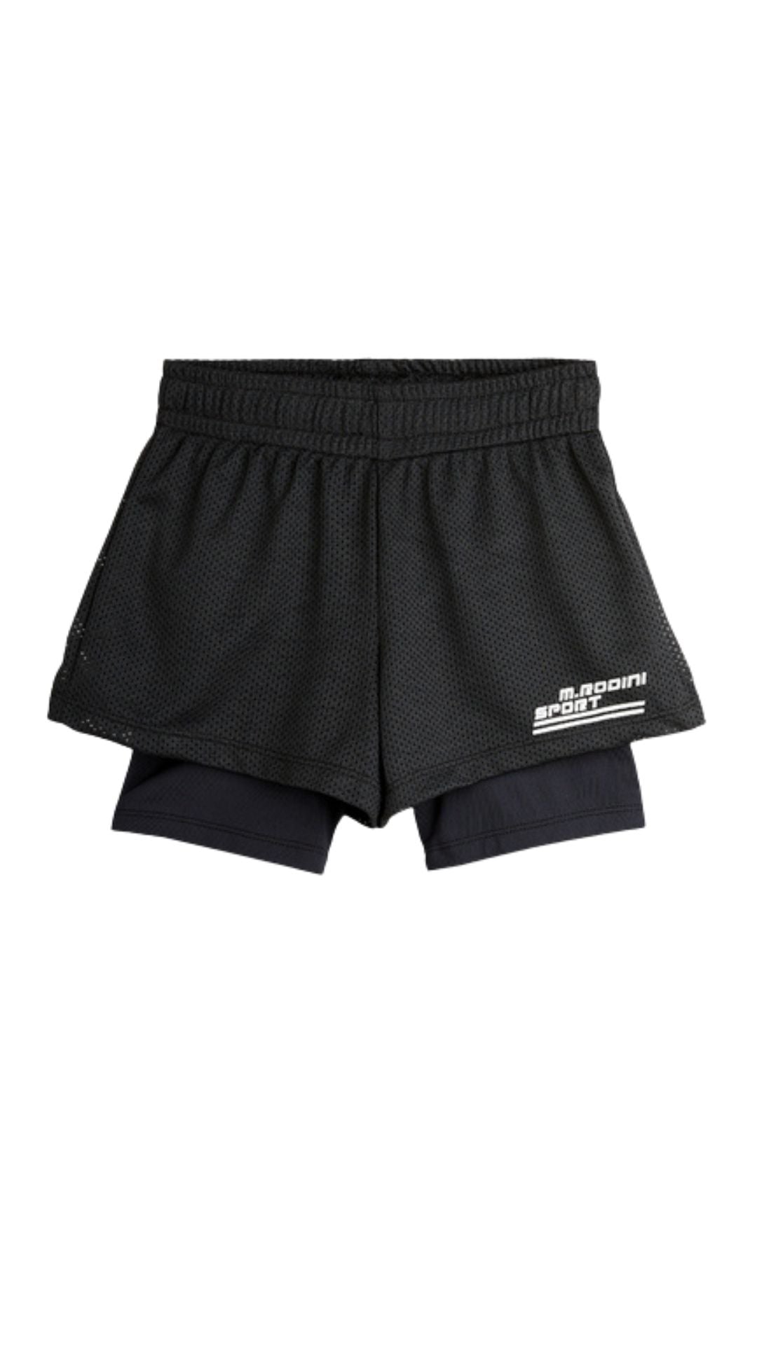 Mini Rodini Sport Quick Dry kids shorts in black are comfortable, practical and easy to wear kids sports shorts and best for kids sports clothing online.