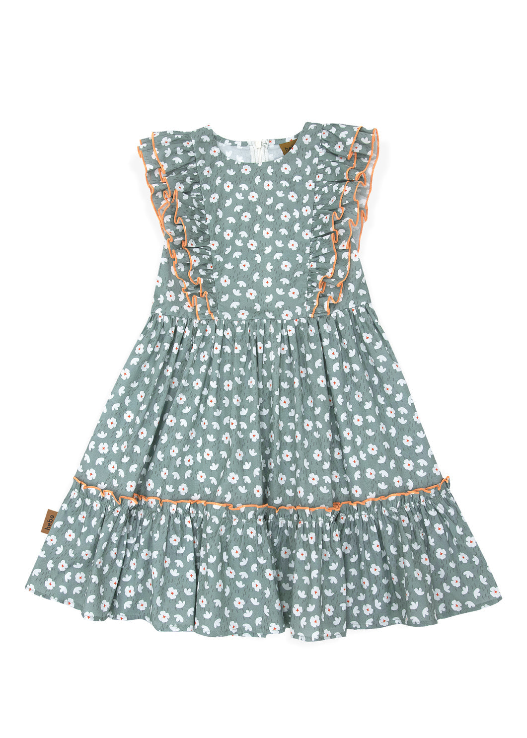 Mini Me matching — mother and daughter in green flower print dresses by Hebe | MiliMilu family matching outfits