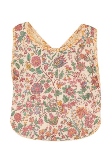 Organic cotton baby bib is adorable and functional with a floral print and terry cloth on the reverse by Louise Misha The best baby gift & baby shower present.