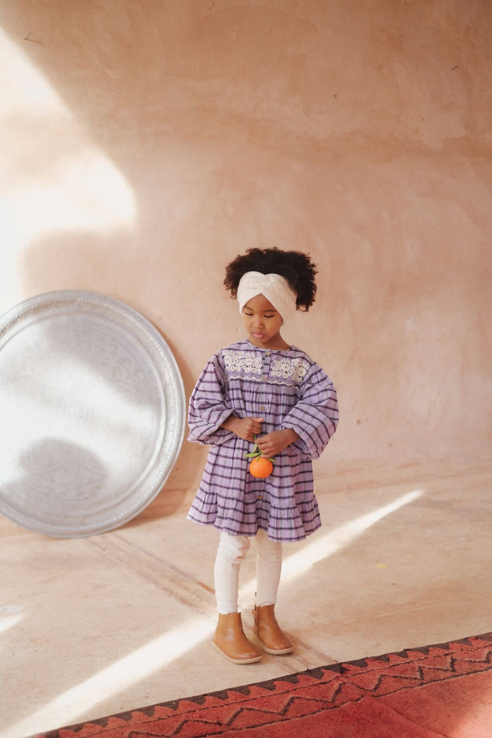 The best girl dress for stylish girls online at MiliMilu. Purple checkered girls dress will make your girl feel like a princess. Best kids presents online.