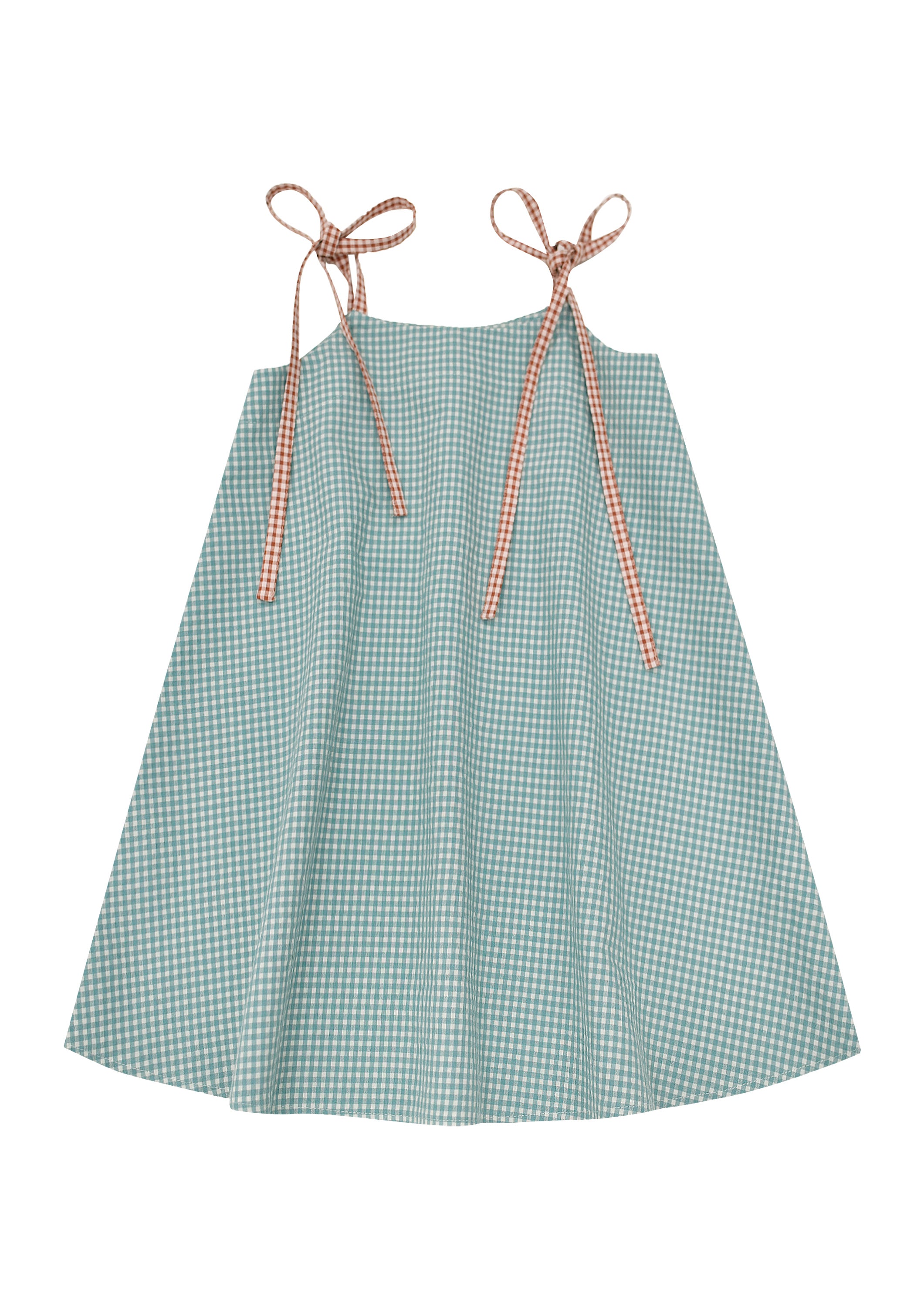 Shop the best girl summer dress from lightweight and breathable cotton in checked Mint print, this dress is adjustable and will grow with you. The best girls summer dress for hot and humid weather and girls clothing for summer that is trendy and easy to wear. Shop the best kids presents and gifts online in Singapore.