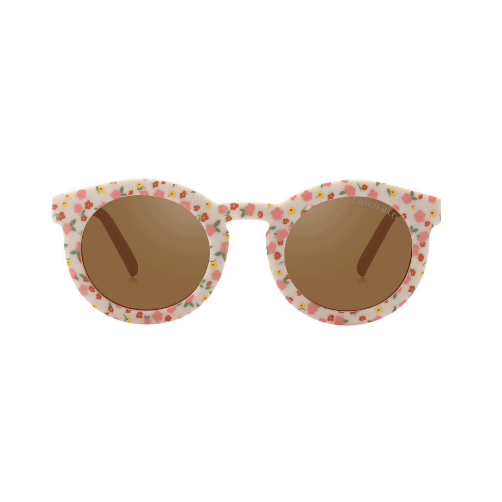 Sustainable sunglasses by Grech & Co are made with non-toxic, break-resistant material - ensuring higher durability. Mini Me sunglasses available online.