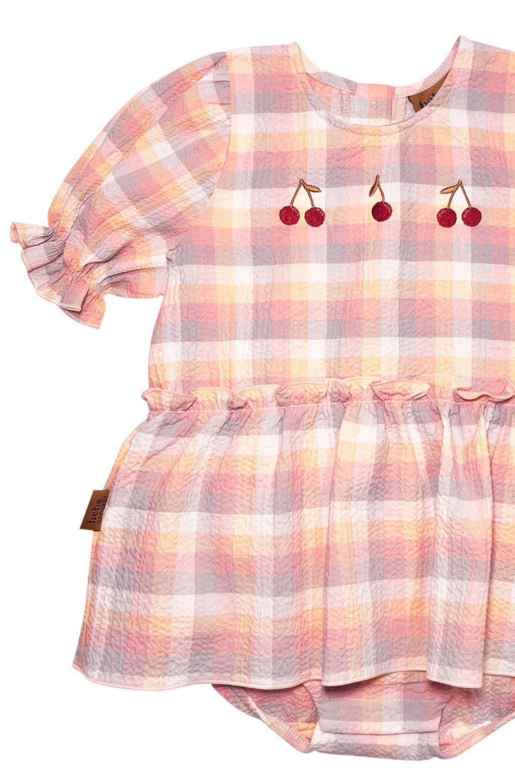 Baby body dress in pink with fresh twist on your baby girl dress collection, baby girl dress is made with 100% breathable cotton. The best baby gifts online.