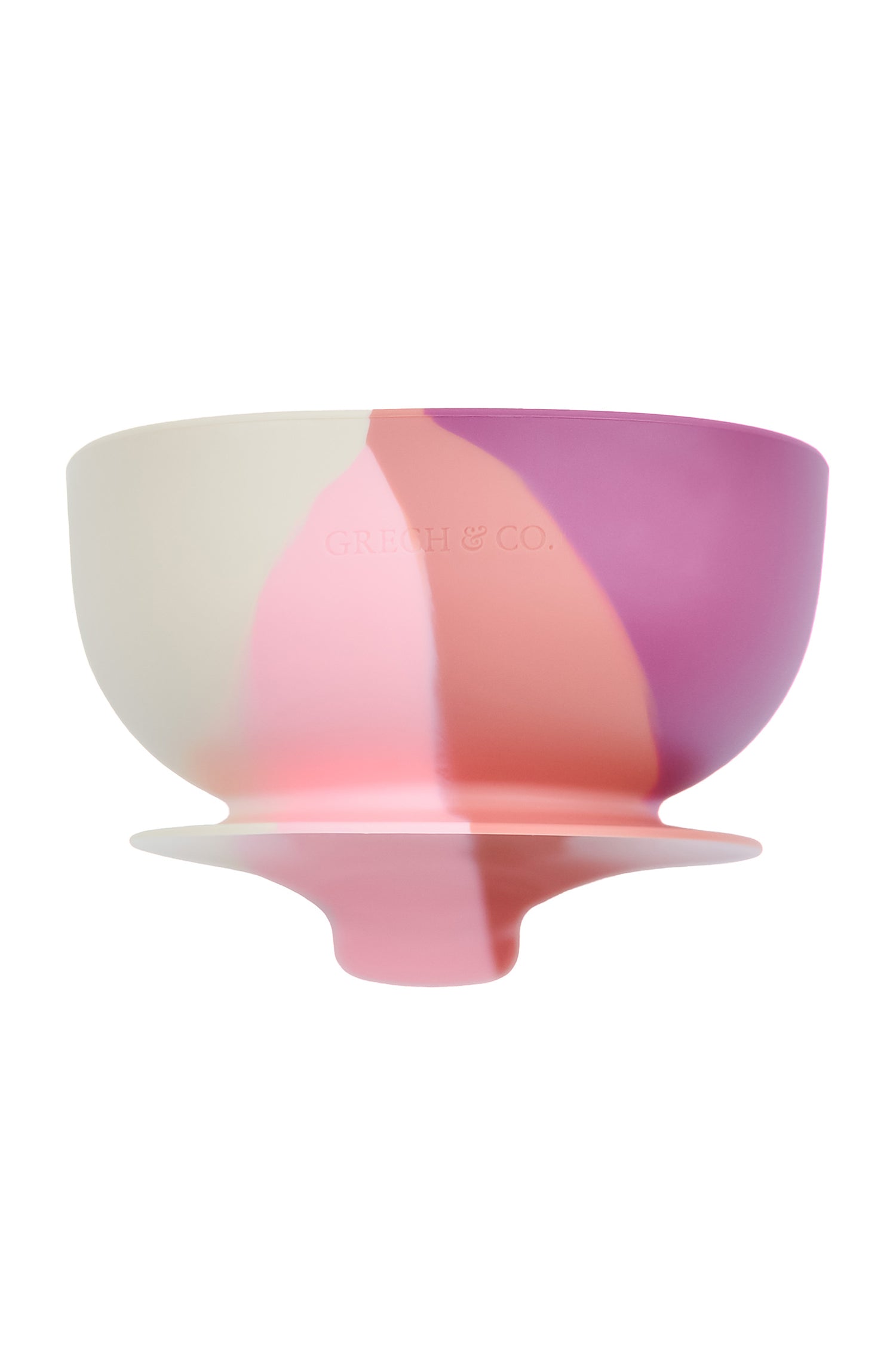 Eco-friendly silicon suction bowl for kids & toddlers in pink colour online at MiliMilu, made from 100% LFGB grade siliconeand free from harmful chemicals.