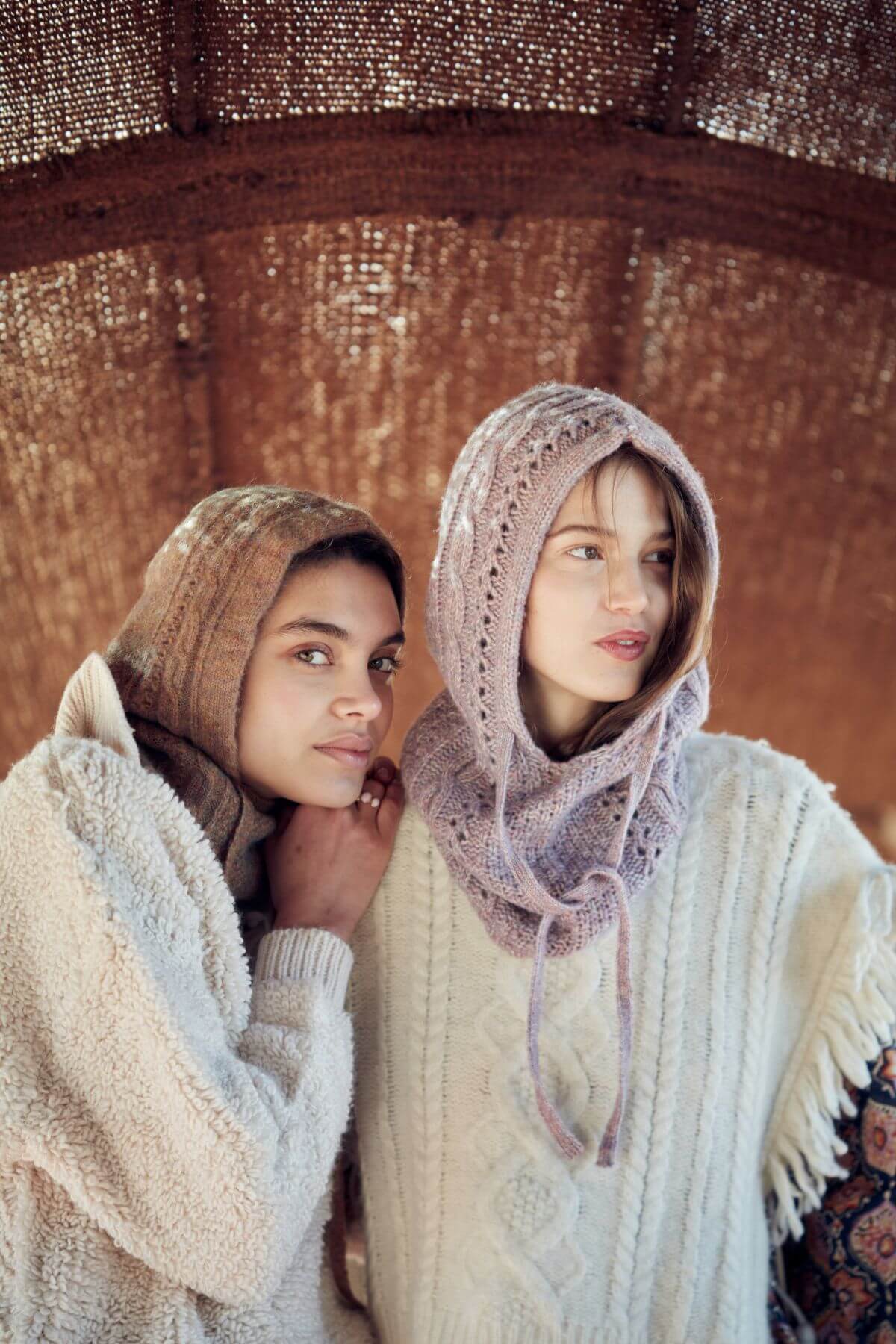Shop women's hood / hat in mauve at MiliMilu Lifestyle by Louise Misha. Shop women's sustainable accessories, hats and presents for celebrations at online.