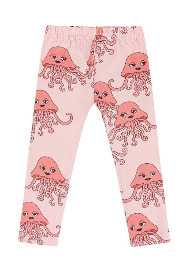 Organic cotton pink girls leggings that are lightweight and breathable leggings. Girls favourite pink leggings made with organic cotton and jellyfish online in Hong Kong and Singapore