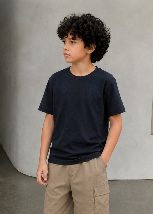 Close-up of black bamboo fabric — ultra-soft, antibacterial & gentle on sensitive skin | MiliMilu