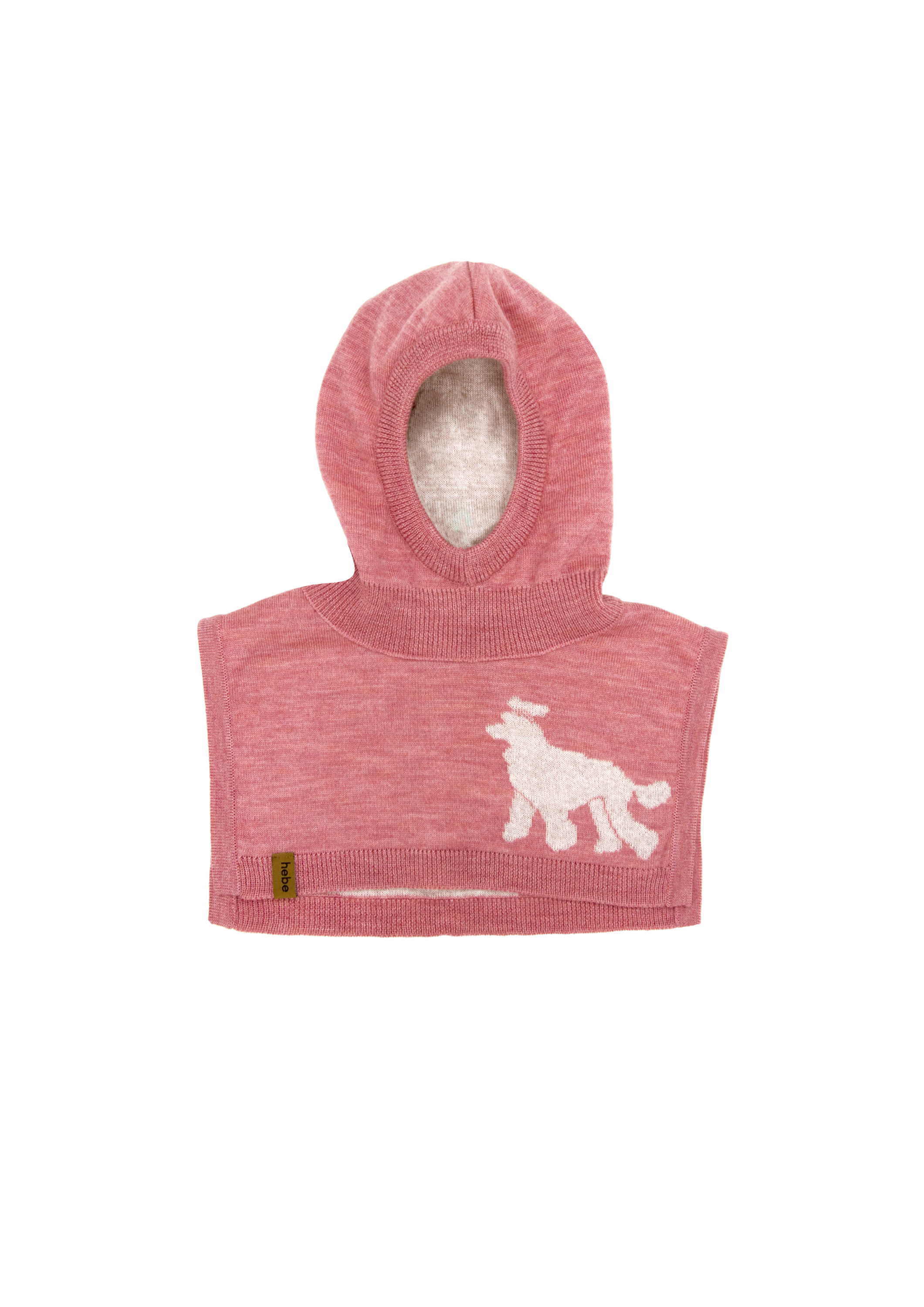 Shop pink girl's balaclava from merino wool online. This is an essential winter accessory to keep your child warm in colder weather and perfect for skiing.