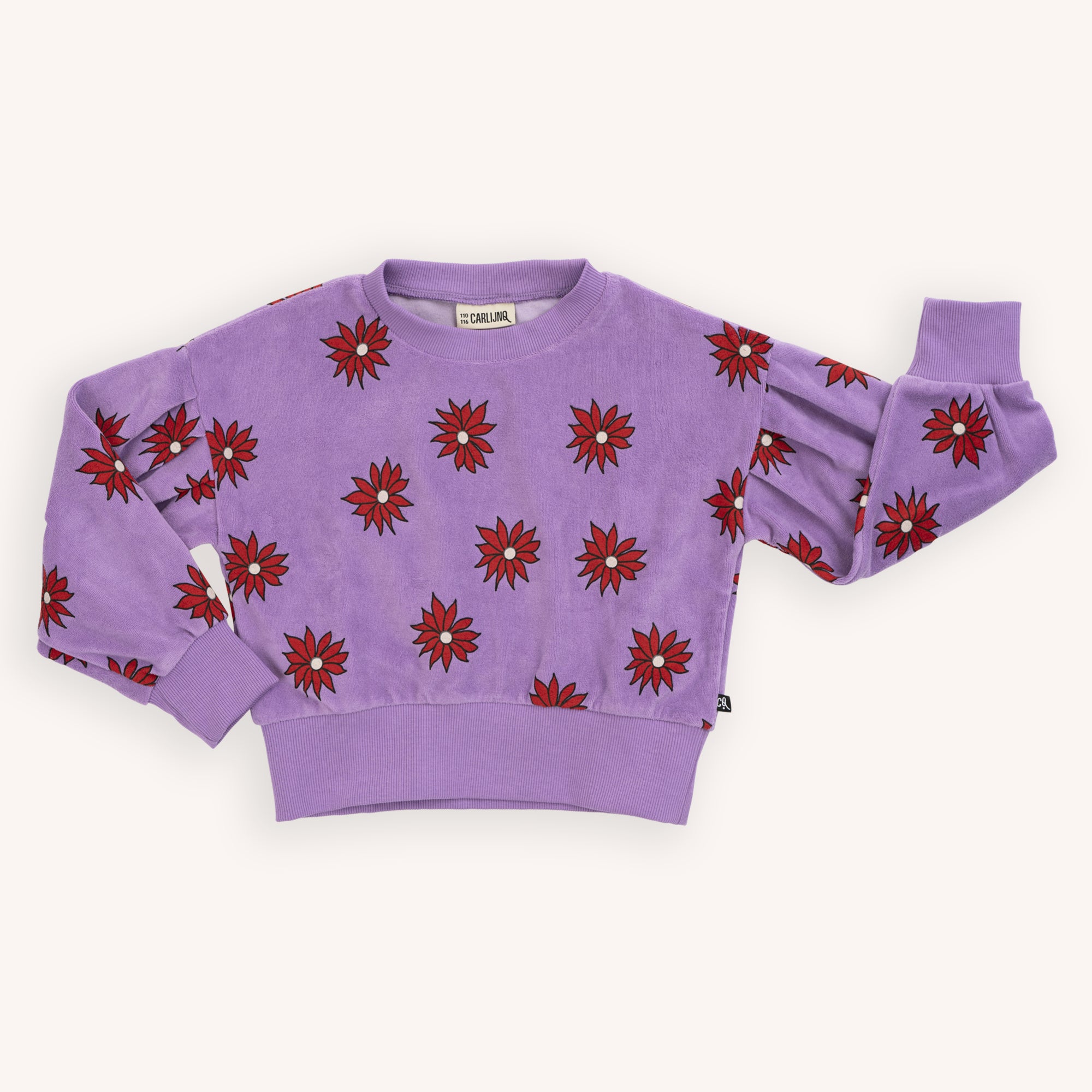 Shop velvelt organic cotton sweater with a dahlia print, the best kids clothing collection this season. This comfortable breathable girls sweater isperfect for everyday wear and trendy girls. The best presents and gifts for girls online.