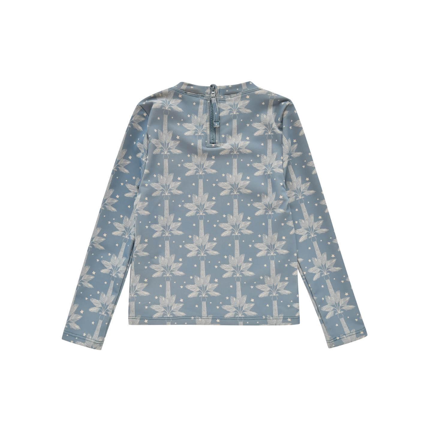 long sleeve boys by Louise Misha's blue print made from recycled materials. The SPF 50 fabric keeps the upper body safe from harmful sun rays online.