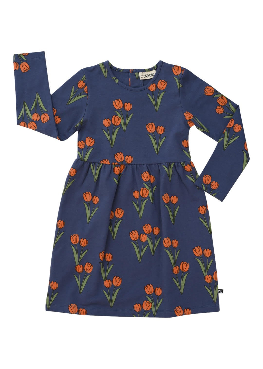 arlijnQ organic cotton girls tulip dress - sustainable kids occasion wear MiliMilu