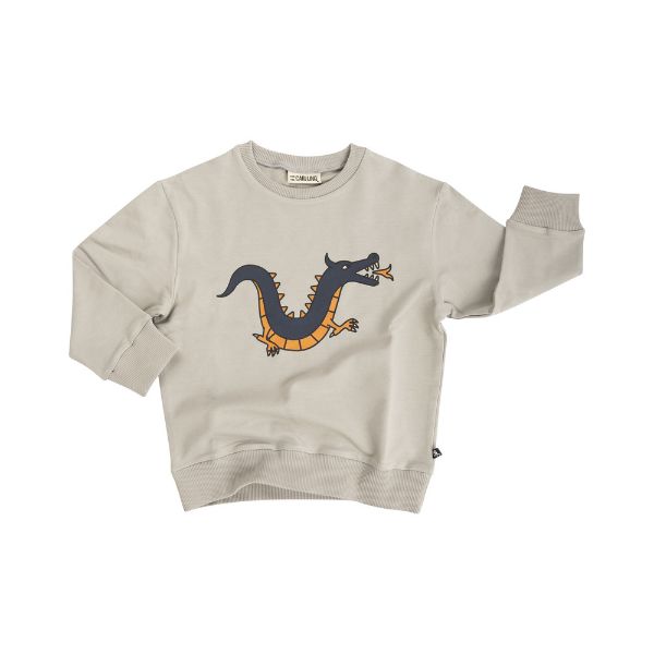 The organic cotton sweater with Dragon print is a must-have for every kid's wardrobe, comfortable and soft, made with organic cotton by CarlijnQ. The perfect stylish and practical kids sweater from organic cotton for casual wear. MiliMilu offers sustainable and stylish kids and teen clothing from organic fabrics.