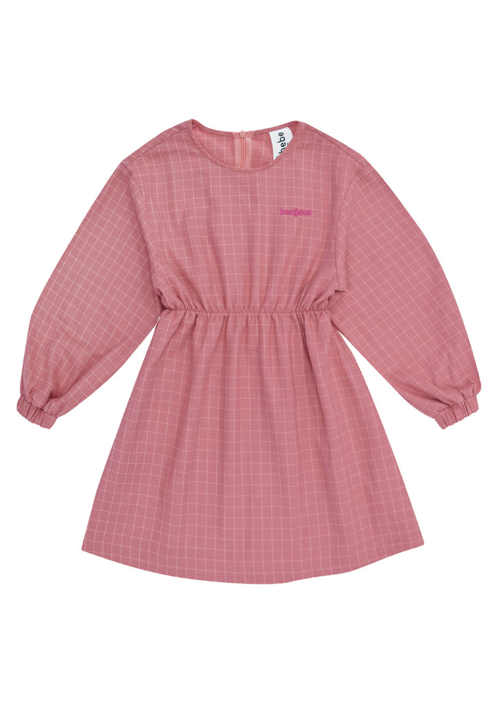 Pink girl's winter dress, a stylish and comfortable girls' dress from the organic dress. Perfect dress for festivities and celebrations, soft and breathable dress for girls.