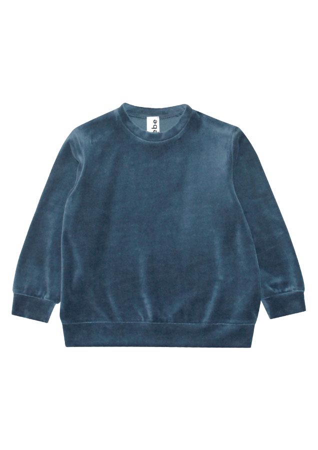 The velvet kid's sweatshirt will make you feel trendy and very comfortable during cooler days. Perfect for casual days out or lounging at home. Made with cotton without harmful chemicals involved in production in fair trade in Latvia.  The velvet kid's sweatshirt is a unisex style and in the perfect color to keep the stains away. Mommy and Me styles are available for Mini Me matching, Mommy and daughter and Mommy and Son styles.
