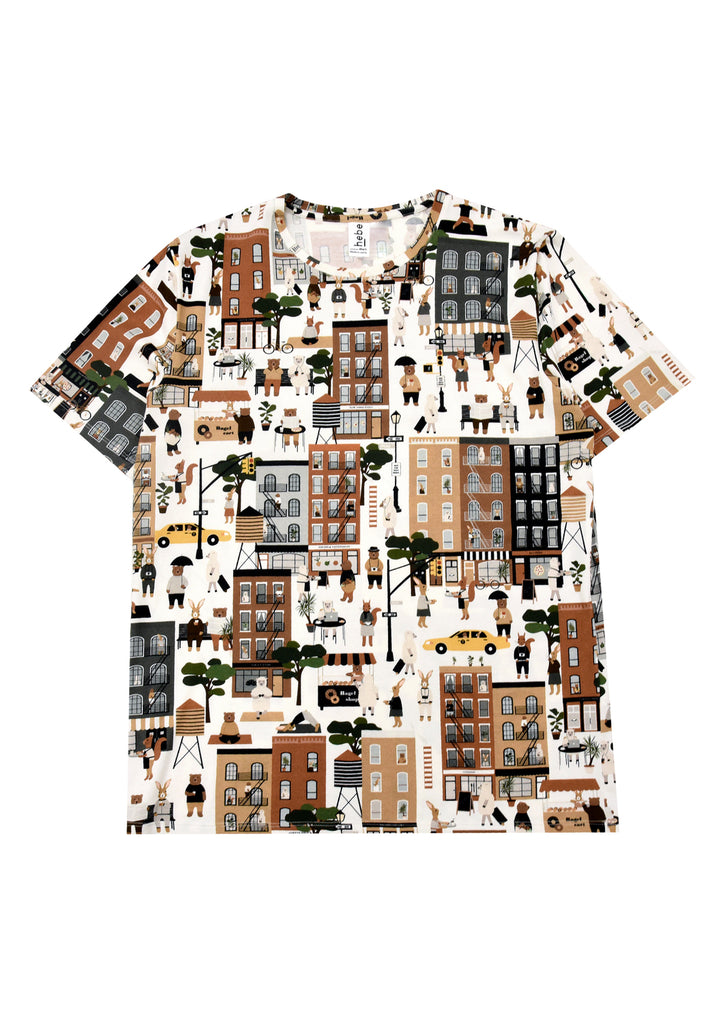 The breathable organic cotton t-shirt for men with a New York city print. Made with extra soft and light organic cotton with a New York print on it. The whole family matching is available and the perfect tee to match it with jeans. Daddy and Me style fashion is available for family matching.