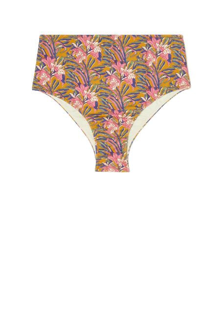 Recycled polyamide bikini bottoms honey flower print by Louise Misha - sustainable swimwear