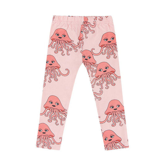 Breathable, sustainable and made from organic cotton girls pink leggings perfect for acttive kids.