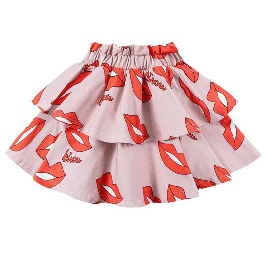  A beautiful and unique skirt is amazing for dancing and spinning. The unique shape and pink colorful prints make our wave skirt a perfect statement piece in the wardrobe of every Little Princess. This product is made of organic cotton (GOTS) from a trusted European supplier. Our fabrics are soft but durable, without harmful chemicals. Made and designed in fair trade in Poland. Perfect pink girl skirt.