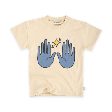 The organic cotton unisex tee is a must-have for every kid's wardrobe, comfortable and soft for everyday wear. The magic tee with a big magic hands print on the front and a round neck, made with organic cotton by CarlijnQ. The soft and breathable organic cotton magic t-shirt will make you feel comfortable and stylish. 