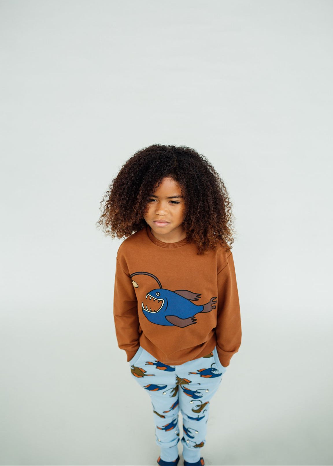 CarlijnQ Anglerfish kids joggers – GOTS organic cotton, By the Sea collection – HK, SG, AU, UK