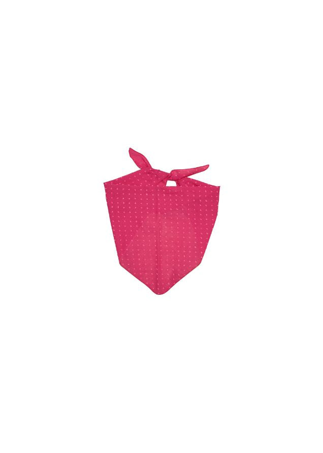 Girl wearing Hebe pink headscarf Summer Breeze lightweight organic cotton kids accessory HK SG AU UK