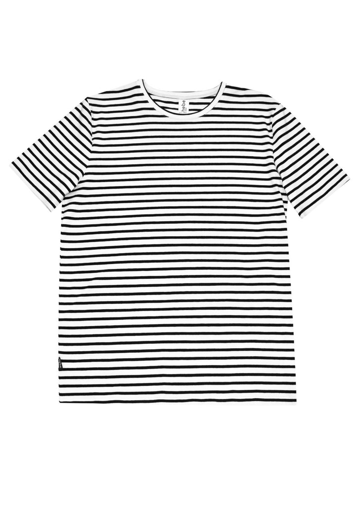 A breathable, organic cotton (GOTS) Men's T-shirt with black stripes is comfortable and stylish for everyday wear. Made from fabrics that are soft but durable, without harmful chemicals, and perfect for hot weather. These universal organic cotton tees will suit as an outfit for a day out on the beach as well as a catch-up with friends in the city. You can mix and match your tee with your kids, we have matching unisex kid's tees and baby bodies to make it more fun for Daddy and Me days out. 