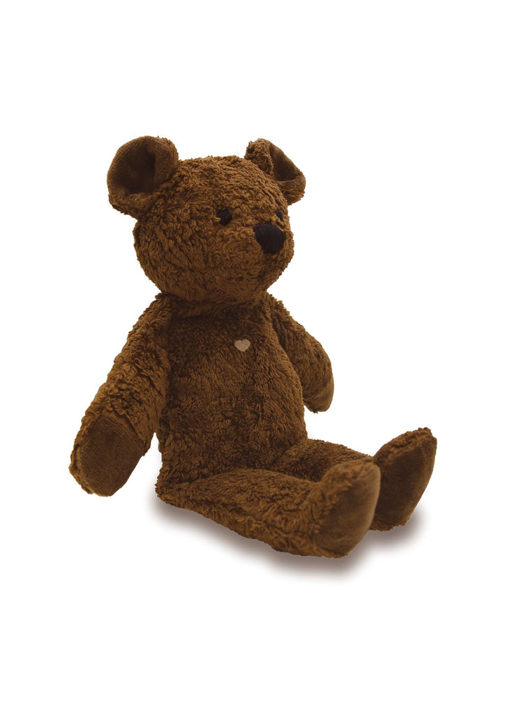 The organic cotton toy Bear is handmade with organic cotton without any harmful chemicals and filled with corn fiber and fruit seeds. It is a fantastic present for little ones that can change their everyday life! The soft organic toys are for the child to love and cuddle but also benefit from it is also filled with 100% corn fiber, fruit seeds. We just love how sustainable and adorable this toy is, it is practical and also perfect to cuddle. The best present any child could wish for, let's spread the joy. 