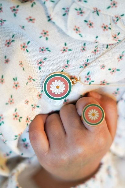 The Friendship ring for girls and women is a stylish kids' ring, made from eco materials by Grech &Co. Beautifully made Friendship ring is the perfect gift to your friend or match with Mom ( we love Mini-Me), styles are perfect for everyday wear or for going out! Perfect kid's jewelry.