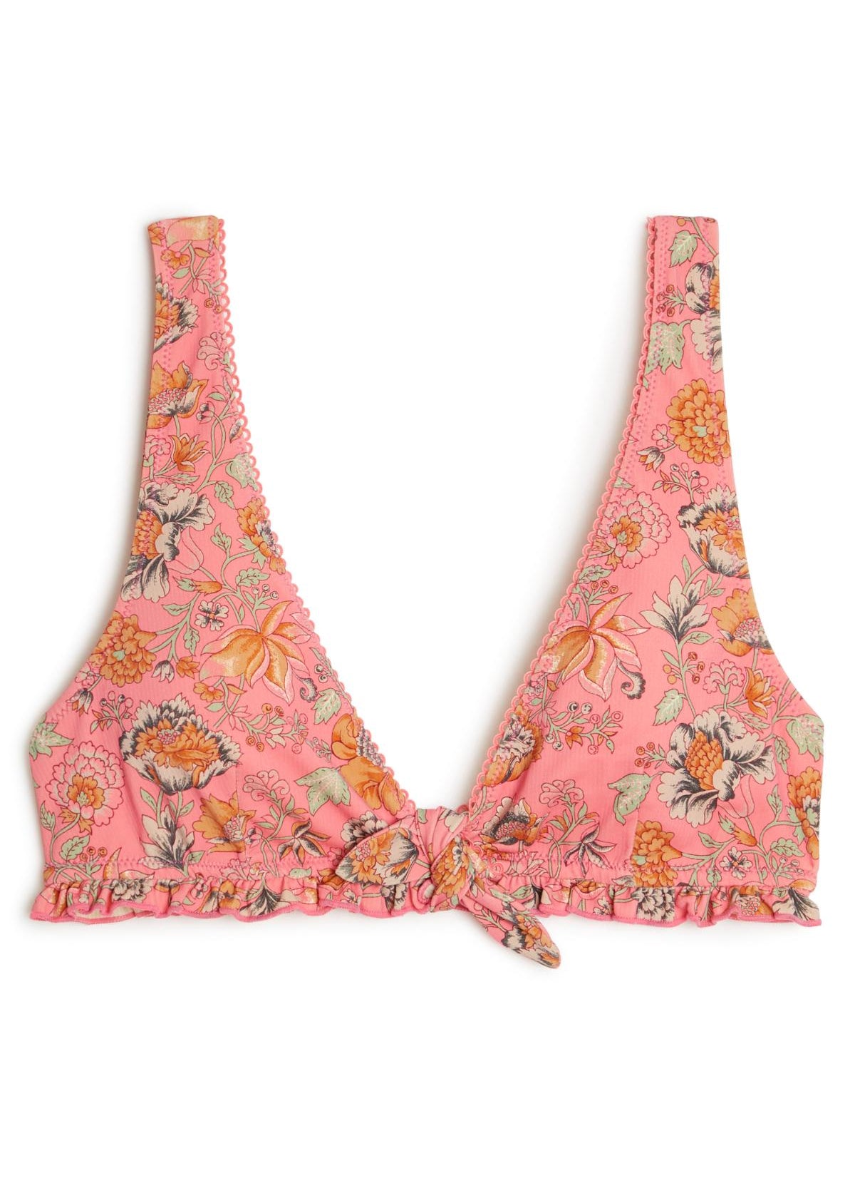Women's pink bikini top by Louise Misha — Ohau style in Bohemian Strawberry, sustainable recycled polyamide